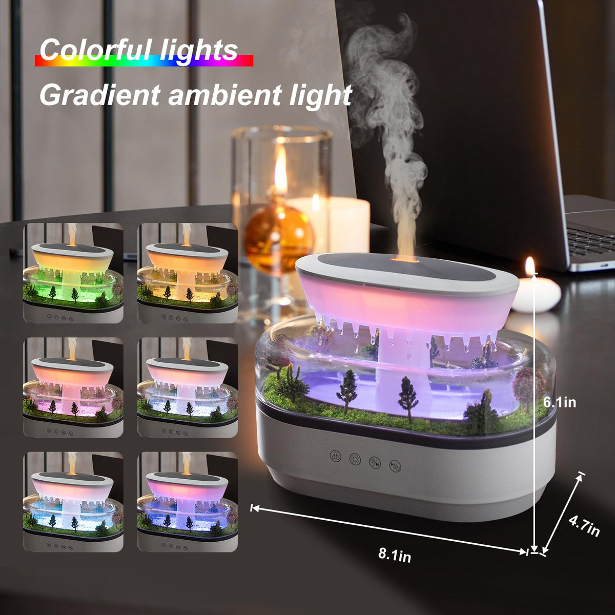 Cloud Rain Essential Oil Diffuser