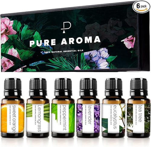 Essential Oils Set by Pure Aroma - 6 Pack